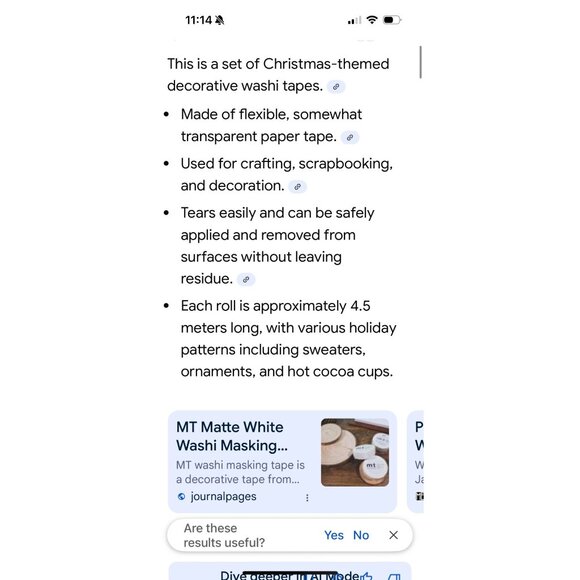 ArtMinds Christmas-Themed Washi Tape 6 Rolls For Decorative Crafts Scrapbooking - Picture 6 of 6